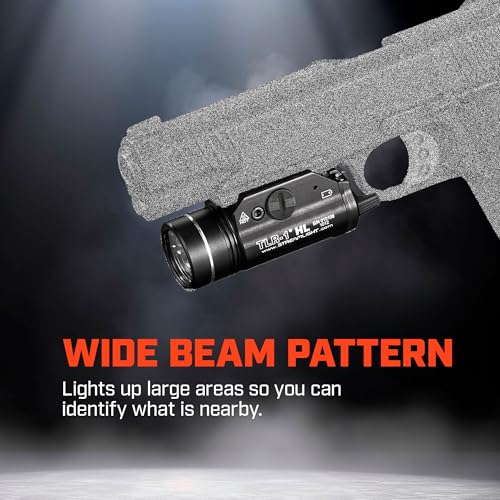 Streamlight 69262 TLR-1 HL 1000-Lumen Weapon Mounted Light with Long Gun Kit, Includes Safe Off Remote and Standard Switches, Remote Pressure Switch, Mounting Clips, Black