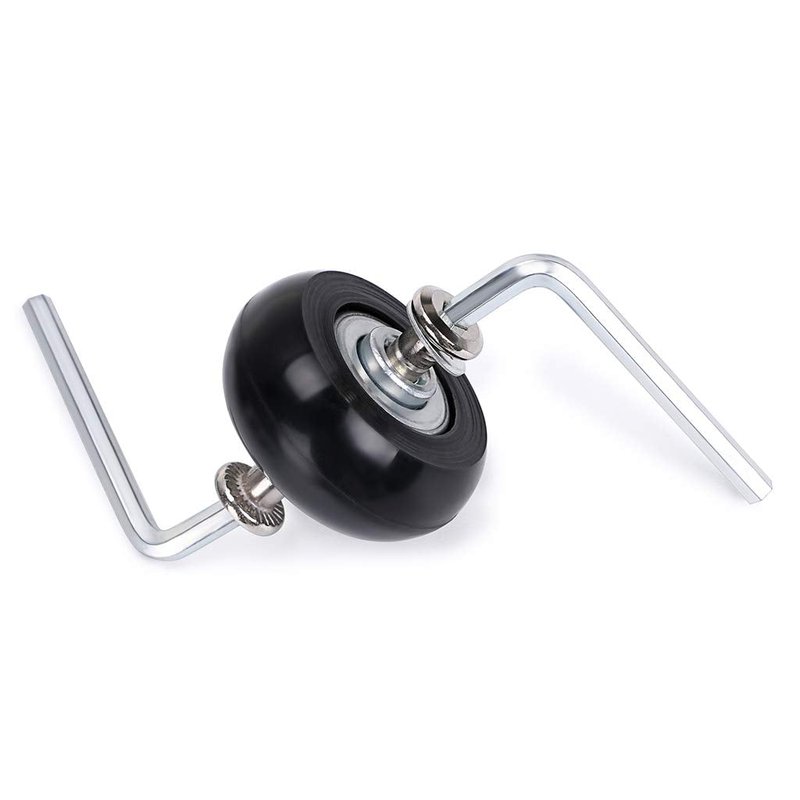 OwnMy 40mm x 18mm Luggage Suitcase Replacement Wheels, Rubber Swivel Caster Wheels Bearings Repair Kits, A Set of 4