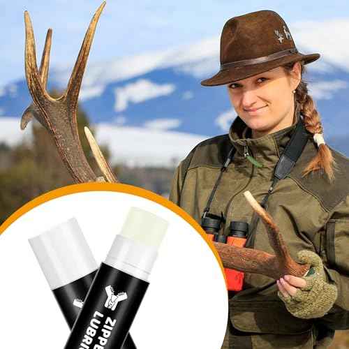 Hunting Zipper Wax Sticks-Portable Snap and Zipper Lubricant-Wax Snap and Zipper Lube for Hunting Clothes Ice Fishing Tents Blinds