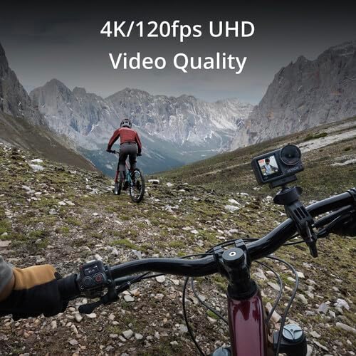 DJI Osmo Action 4 Camera Adventure Combo - 4K UHD Waterproof Vlogging Camera | Dual Screens, Stabilization, 32GB Card & Accessories