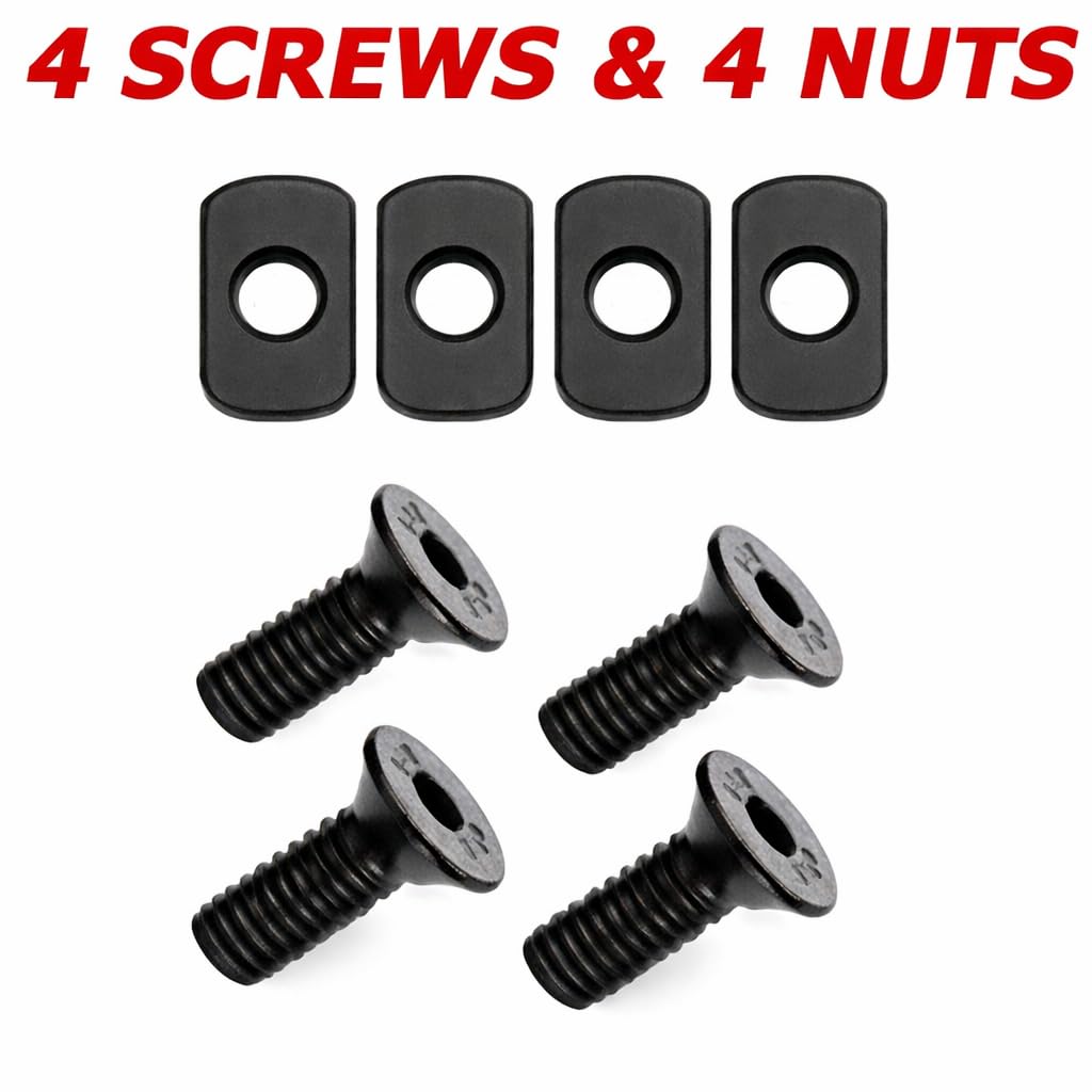 Gotical Multi Slots Mlok to Picatinny Rail Adapter 3 Slot Picatinny Rail Section Three Slots for MLok Handguard 2 Pieces (Pack of 2)
