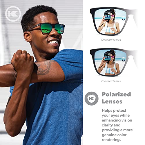 Knockaround Fast Lanes Sport - Polarized Running Sunglasses for Women & Men - Impact Resistant Lenses & Full UV400 Protection