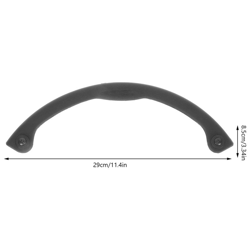 INOOMP 2pcs Snowboard Protection Bar Longboard Protection Skateboard Longboard Deck Protector Edge Protector Skateboard Strip Protection Strip Skateboard Guard Black Oval