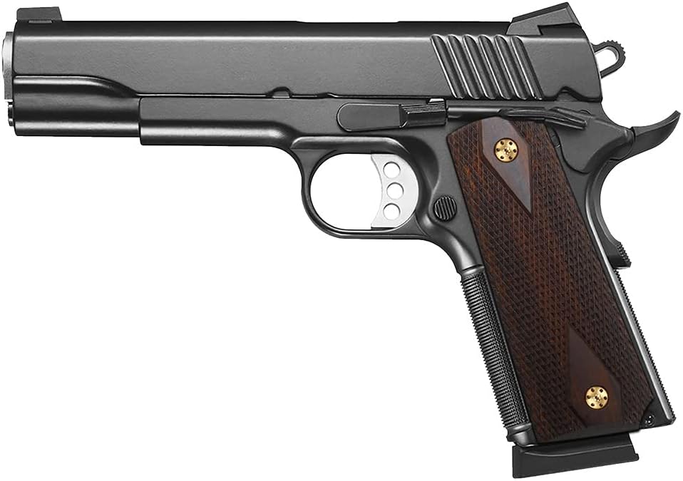 1911 Wood Grips - Checker Diamond Cut or Honey Comb Texture | Full Size with Gold Screws & Ambi Safety Cut