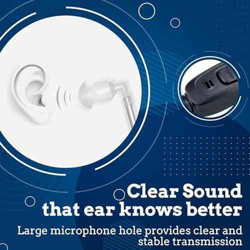 Retevis Walkie Talkie Earpiece with Mic,Surveillance Headset, Coiled Cord, for RT22 RT68 RT21 H-777 H-777H, Compatible with Baofeng BF-888S Pxton Kenwood 2 Way Radios, Walkie Talkie Earpiece(20 Pack)
