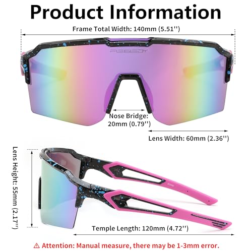 FEISEDY Sports Sunglasses for Men Women Baseball Cycling Running Driving Glasses UV400 B0088