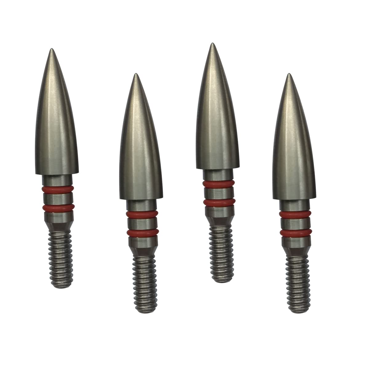 Aklisdlha Field Points arrowheads 100/125/150/200/300 Grains Archery Field Points,Stainless Steel Screw in Archery Field Tips and Broadheads (1 Dozen 12 PCS)(19/64″-100 Grains)