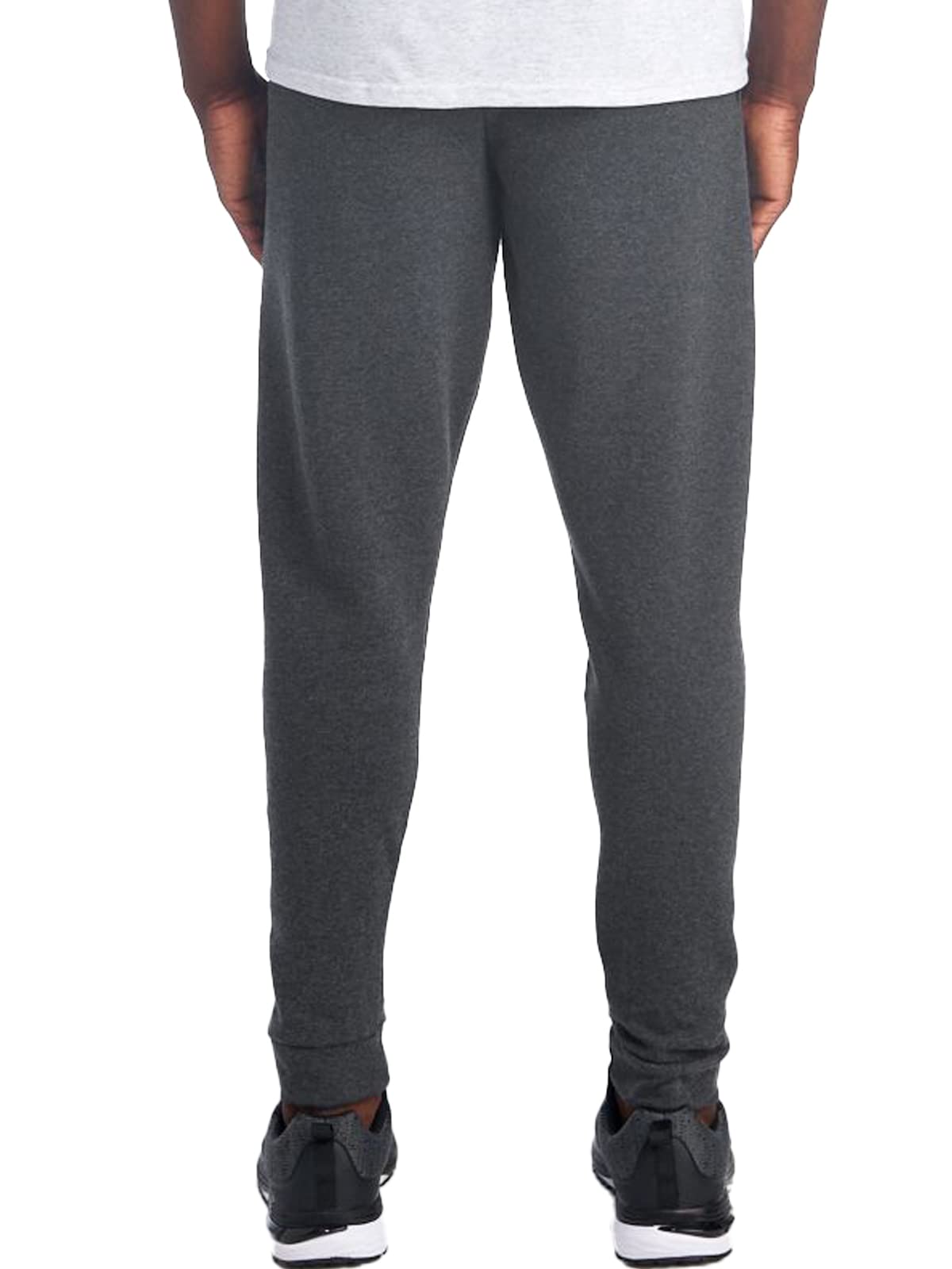 Jerzees Men's NuBlend Fleece Joggers & Sweatpants, Joggers-Heather Black, Large