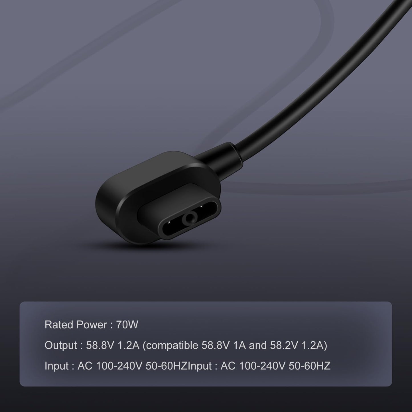 Segway 70W Charger for Ninebot S Plus/Mini Plus - 58.8V 1.2A