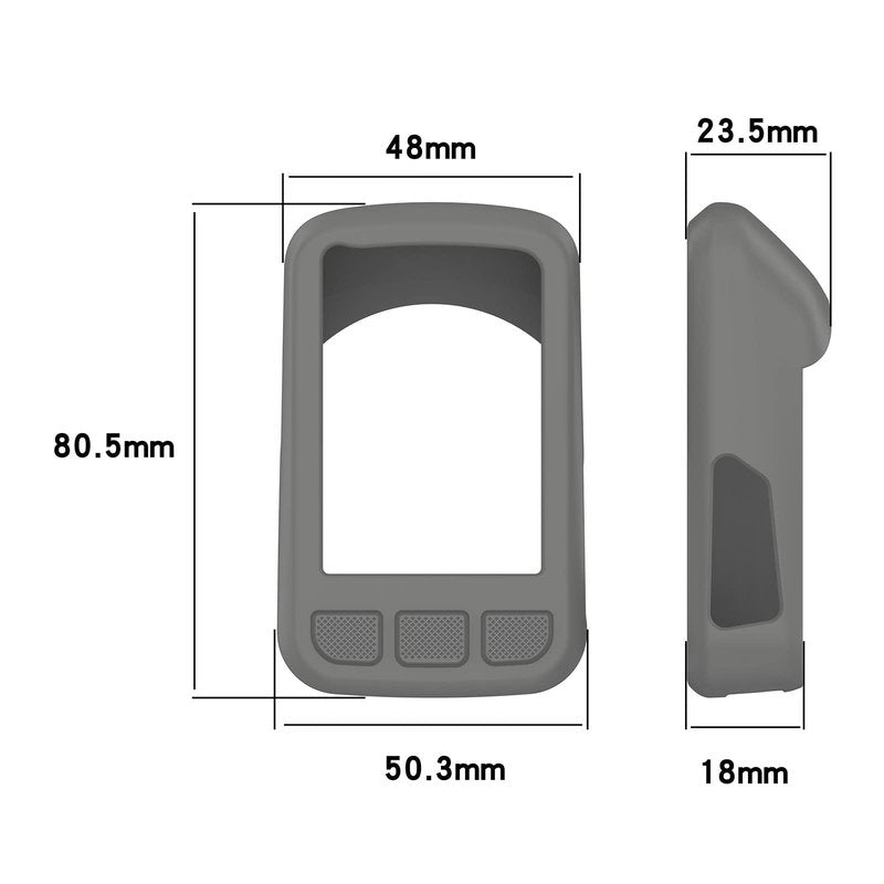 [2PACK] for Wahoo ELEMNT Bolt V2（WFCC5） Silicone Protector Case, Soft Silicone Half Coverage Shockproof Protector Bumper Case Cover for Wahoo ELEMNT Bolt V2（WFCC5） Cycling/Bike Computer (Black,White)