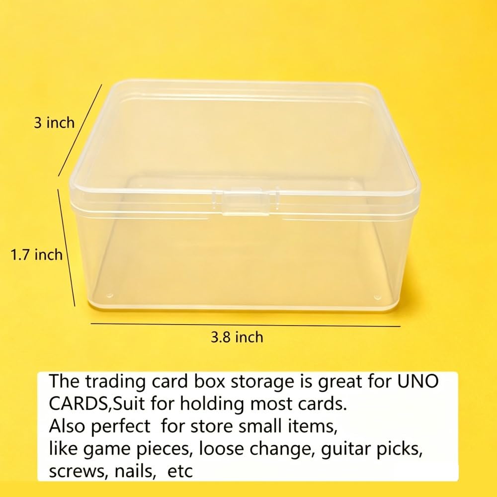 kediyoo 3PCS Card Case for UNO Card, Plastic Playing Card Case, Card Holder Box, Plastic Card Storage Box(NO Cards)