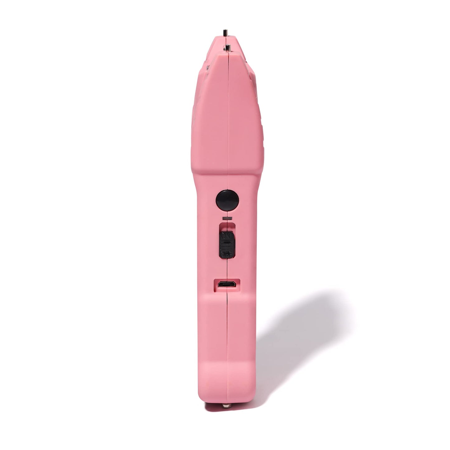 VIPERTEK Stun Gun with Safety Disable Pin LED Flashlight, Pink