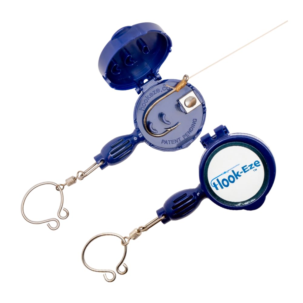 HOOK-EZE Fly Fishing Accessories - Knot Tying Tool for Tying Line to Hooks - Cool Gear and Equipment, Gadget to Tie Knots Quick and Easy - Stocking Stuffers & Fishing Gifts for Men - Green