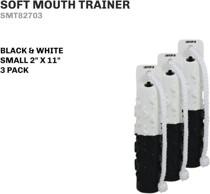 DT Systems Soft Mouth Trainer | Durable Water-Resistant Dog Training Bumper Dummy with Adjustable Valve & Rope