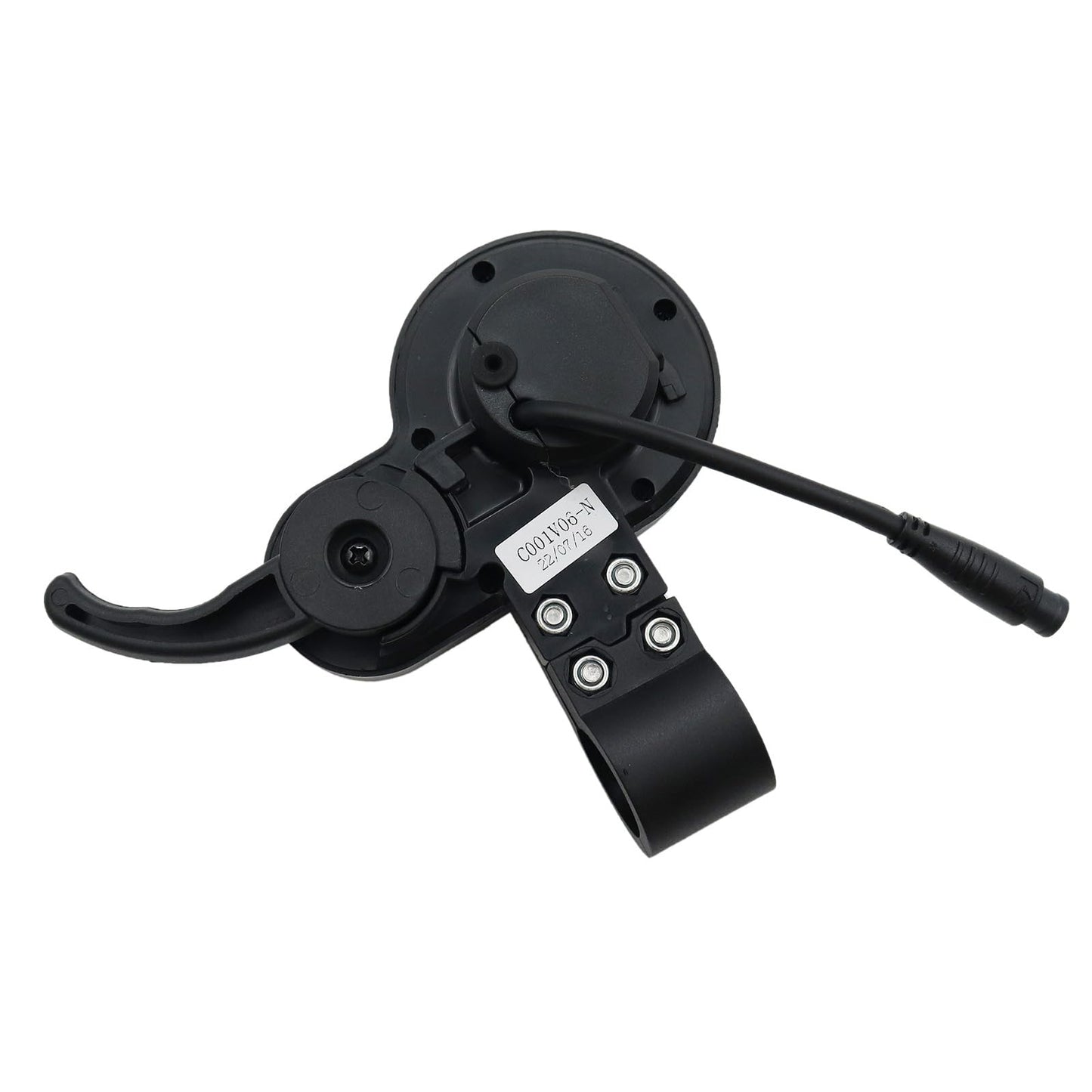 Felixstory 6 Pin Scooter Dashboard Electric Display Panel Kit Fit for KUGOO M4, 48V TF-100 Electric Scooter Screen, Thumb Throttle with Display, with a Waterproof Silicone Cover
