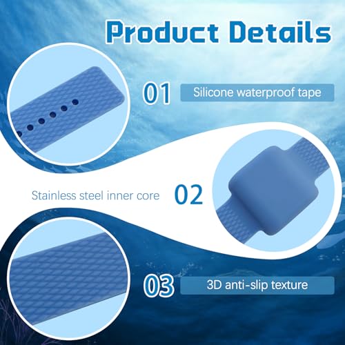 TEE-TEA Magnetic Shark Deterrent Wristband - Shark Repellent Strap for Surfing, Scuba Diving, Snorkeling, Swimming & Ocean Water Sports | Portable Anti Shark Device for Men Women Kids