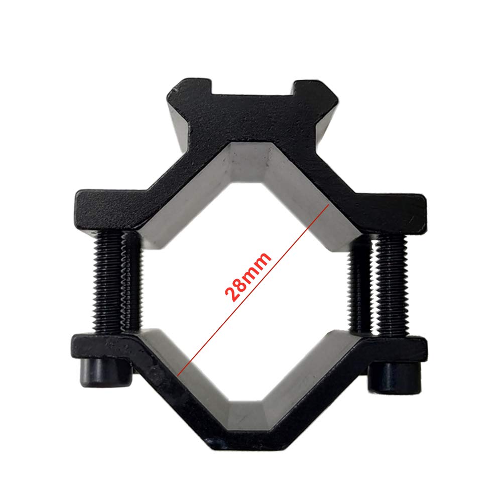 Persei Scope Barrel Clamp Mount Adapter with Weaver Picatinny Rail