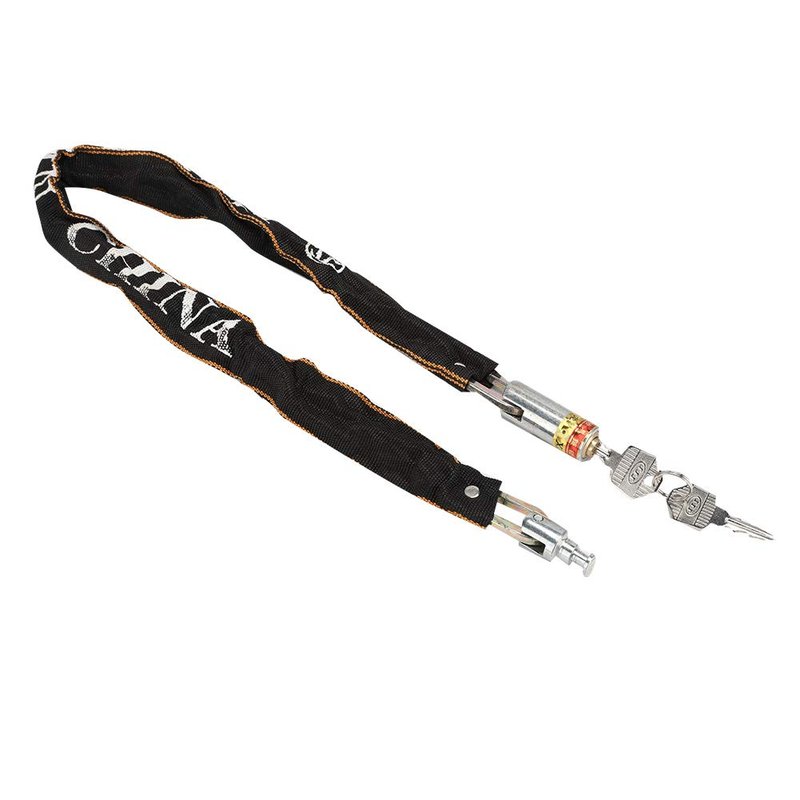 Chain Lock, Anti Theft Motorcycle Mobility Scooter Chain Lock with 2 Keys, Bike Lock for Wheelchair Gate Door Fence, 80cm Length