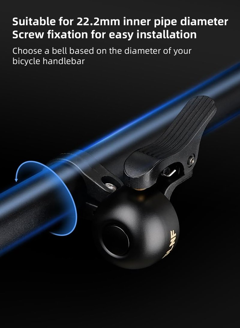 Bike Bell Super Loud Crisp Bicycle Bell with Clear Long Sound Hidden Bike Bell for Handlebar More Than 120 dB