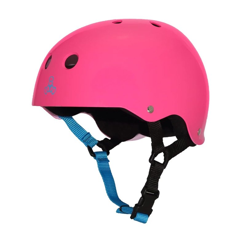 Triple Eight Sweatsaver Liner Skateboarding Helmet, Neon Fuschia Glossy, Medium