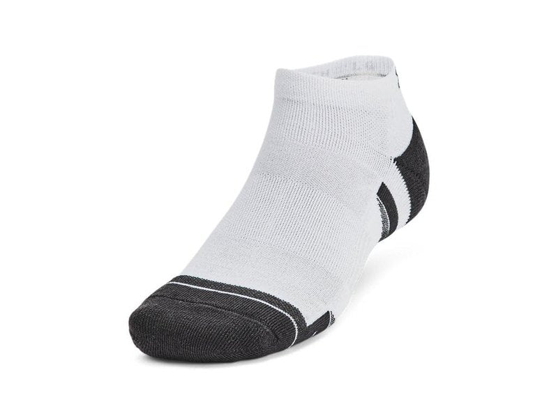 Under Armour 1386244-101-LG Unisex UA Perf Tech 6pk Low WHT LG