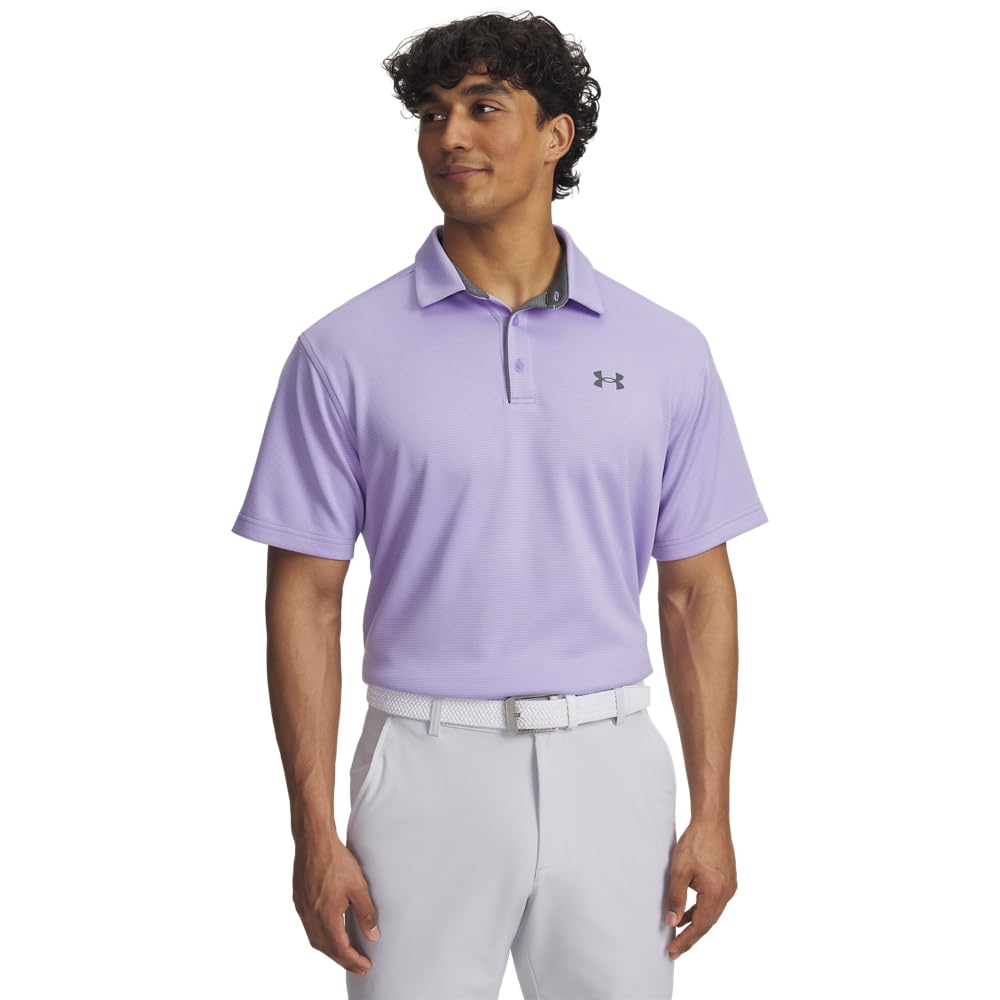 Under Armour Men's Tech Golf Polo, (538) Transparent / / Pitch Gray, X-Large Tall