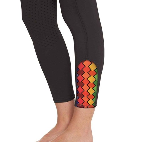 Ovation Women's Ladies Aerowick Silicone Knee Patch, Black, Large