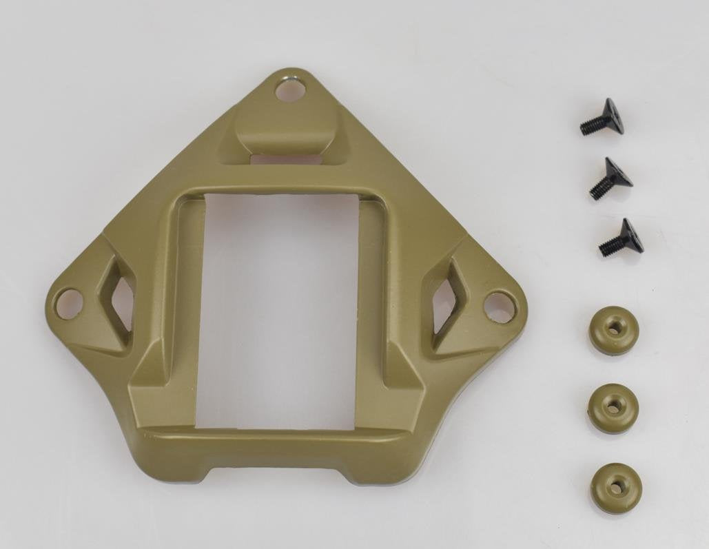 Jadedragon Tactical Helmet Night Vision Goggles Mount Shroud for Fast ACH, MICH, PASGT Tactical Helmet (Khaki)