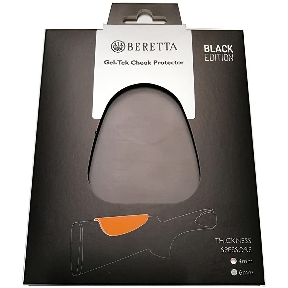 Beretta Universal Black Edition Gel-Tek Cheek Protector Silicone Recoil Pad, 0.24" Thickness, Single (E02919)