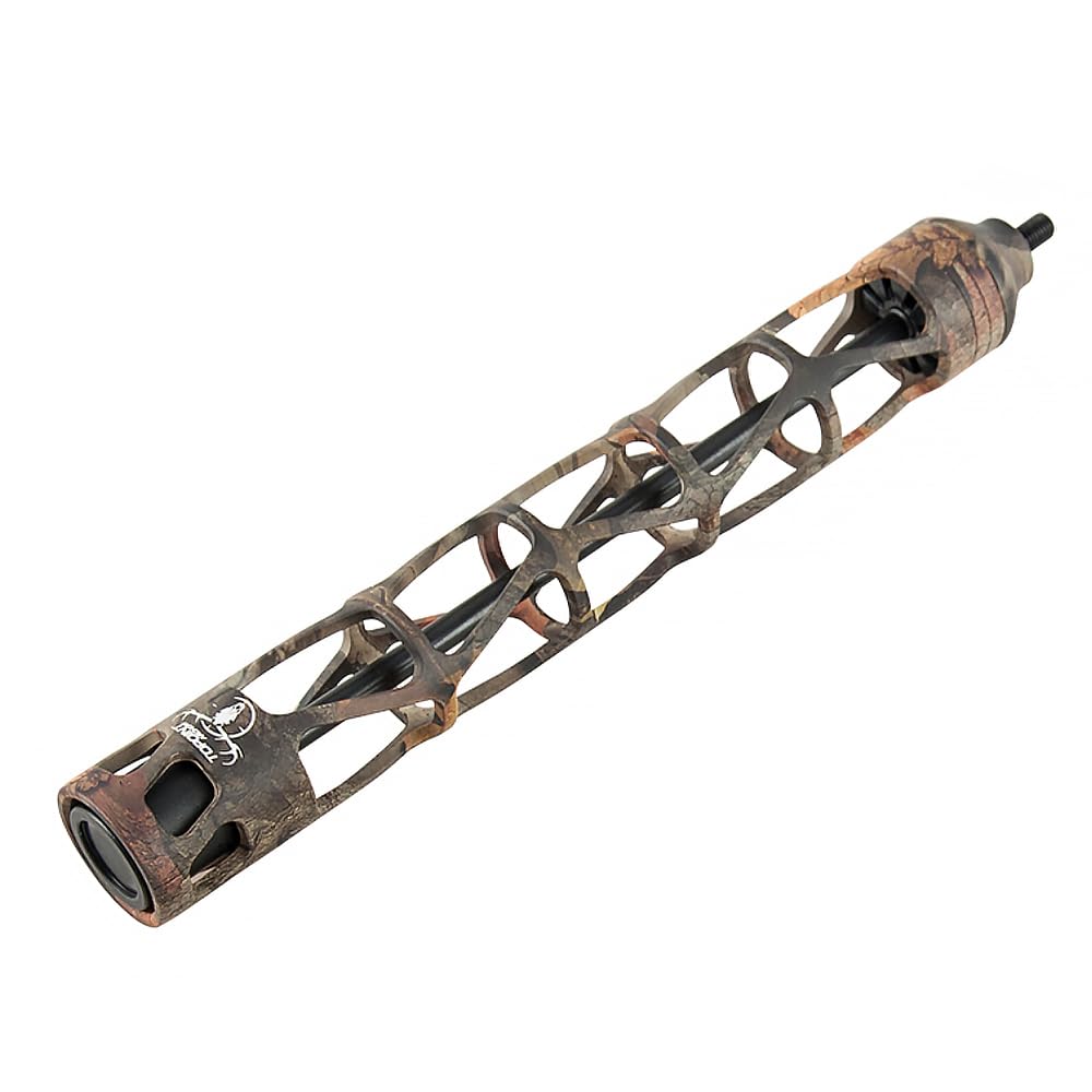 ZSHJGJR Archery Bow Stabilizer Aluminum Alloy, Shock Absorber, 5 Inch 8 Inch 11 Inch, Bow Stabilizer Vibration Damper, All-CNC Aluminum Machined for Compound Bow Accessories (Camo, 11 Inch)