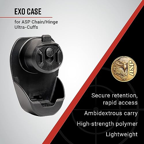 ASP Exo Duo Handcuff Case for Chain or Hinged Handcuffs, Carries 2 Pairs of Ultra Plus or Sentry Handcuffs, for Duty Belt, Police Vest, or Belt Pouch, Accessories, Police Gear, Law Enforcement Gear