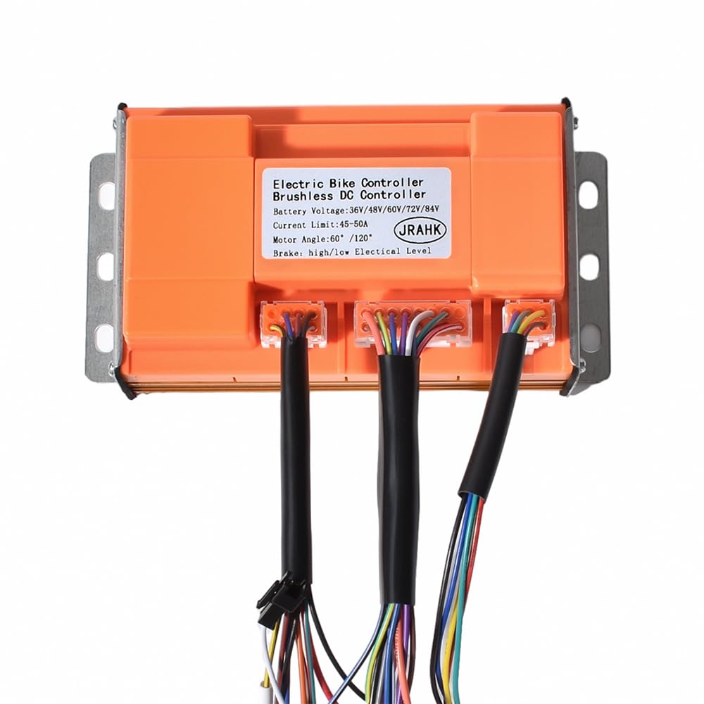 JRAHK Electric Bicycle Brushless DC Controller 36V 84V 48V 2500W Sine Wave Controller 72V 3000W Ebike Scooter Accessories