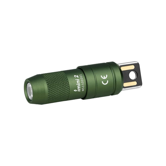 OLIGHT IMINI 2 EDC Rechargeable Keychain Flashlight, 50 Lumens Compact and Portable Mini LED Keyring Lights with Built-in Battery Ideal for Everyday Carry and Emergencies (OD Green)