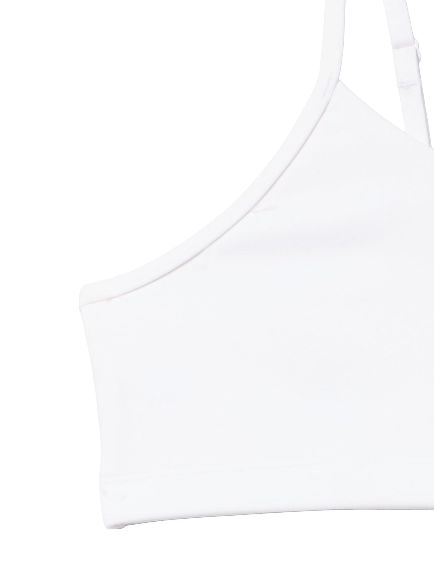 Under Armour Girls' Movement Low Impact Sports Bra, (100) White / / Metallic Silver, Large