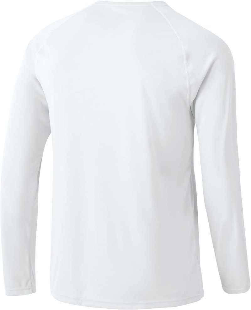 Mens Sun Protection Hiking Shirt - Lightweight Long Sleeve UPF 50+ UV Block | Ideal for Fishing & Swimming