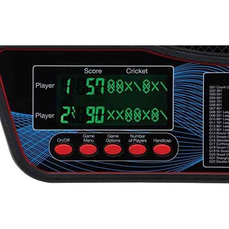 Viper Orion Electronic Soft Tip Dartboard with LaserLite Laser Throw/Toe Line Marker, red and black