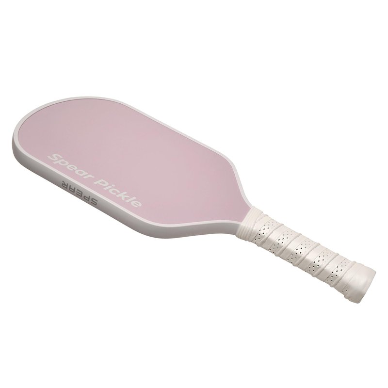 Spear Voyager Carbon Fiber Pickleball Paddle - 16mm Designer Performance Paddle with Comfort Curated Technology - Aesthetic Control Paddle (Rose & Mint) (Rose Pink)