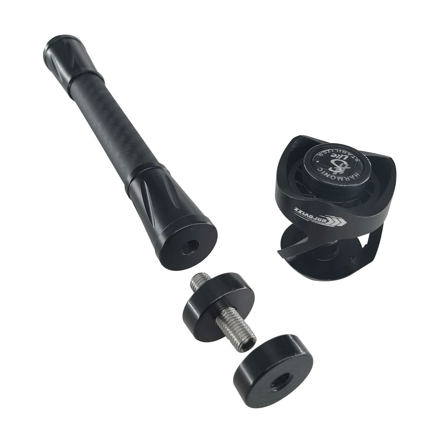 Bow Stabilizer, Archery Bow Stabilizer for Compound Bow Carbon Balance Bar Absorber with Weights and Damping System to Reduce Vibrations Sound Absorption for Bow Hunting Shooting. (Stabilizers-LX-12")