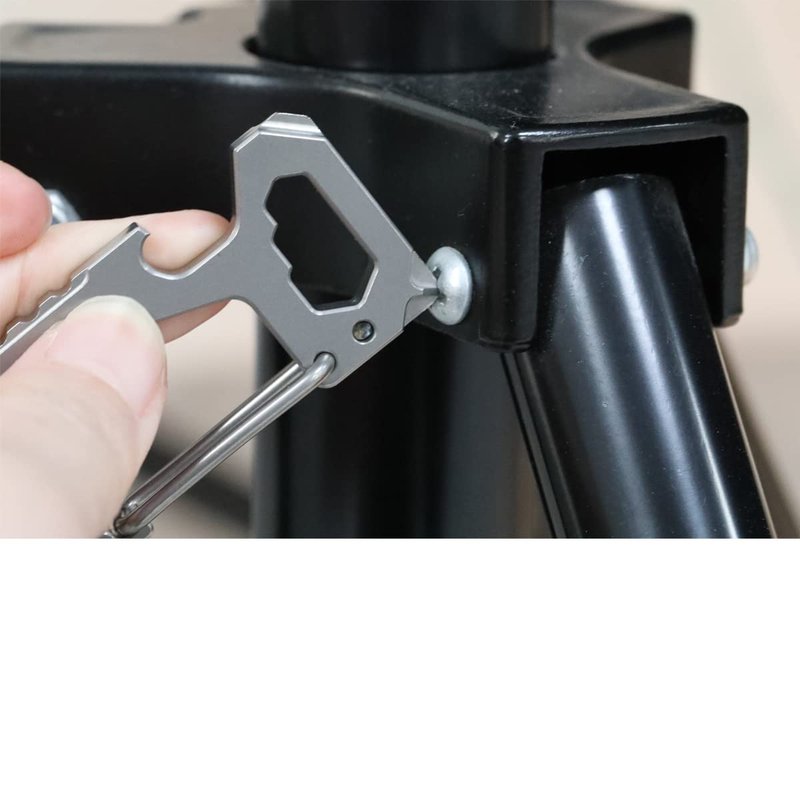 FULLGUEEN Titanium Heavy Duty Keychain Carabiner,Multifunctional EDC Key Clip with Bottle Opener