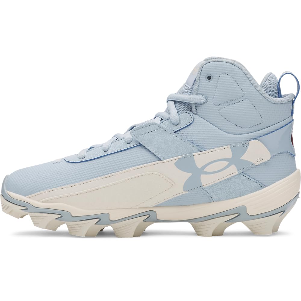 Under Armour Men's Harper 10 RM Baseball Cleats, (453) Blue Calm/Stone/Blue Calm, 6.5, US