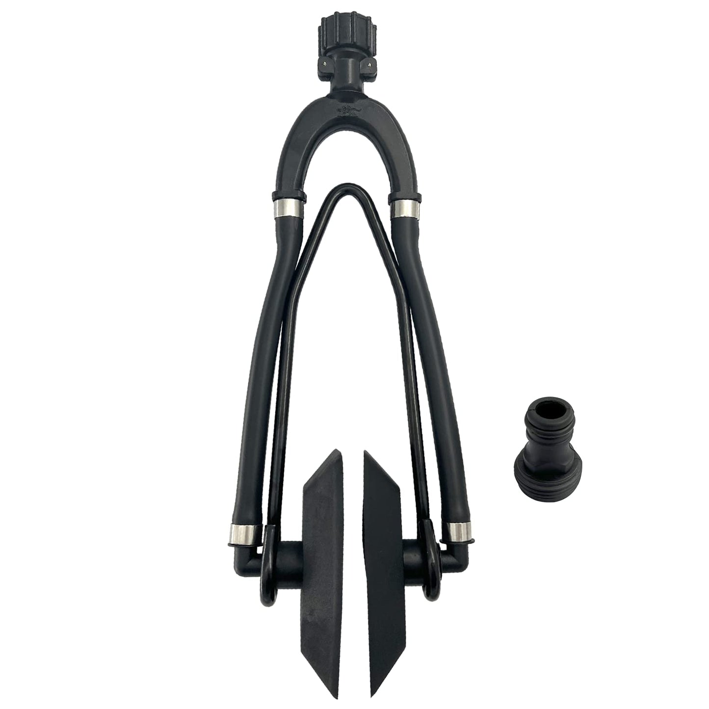 ISURE MARINE Universal Rectangular Dual Water Feed Outboard Motor Water Flusher Boat Ear Muff Engine Flusher for Marine Boat