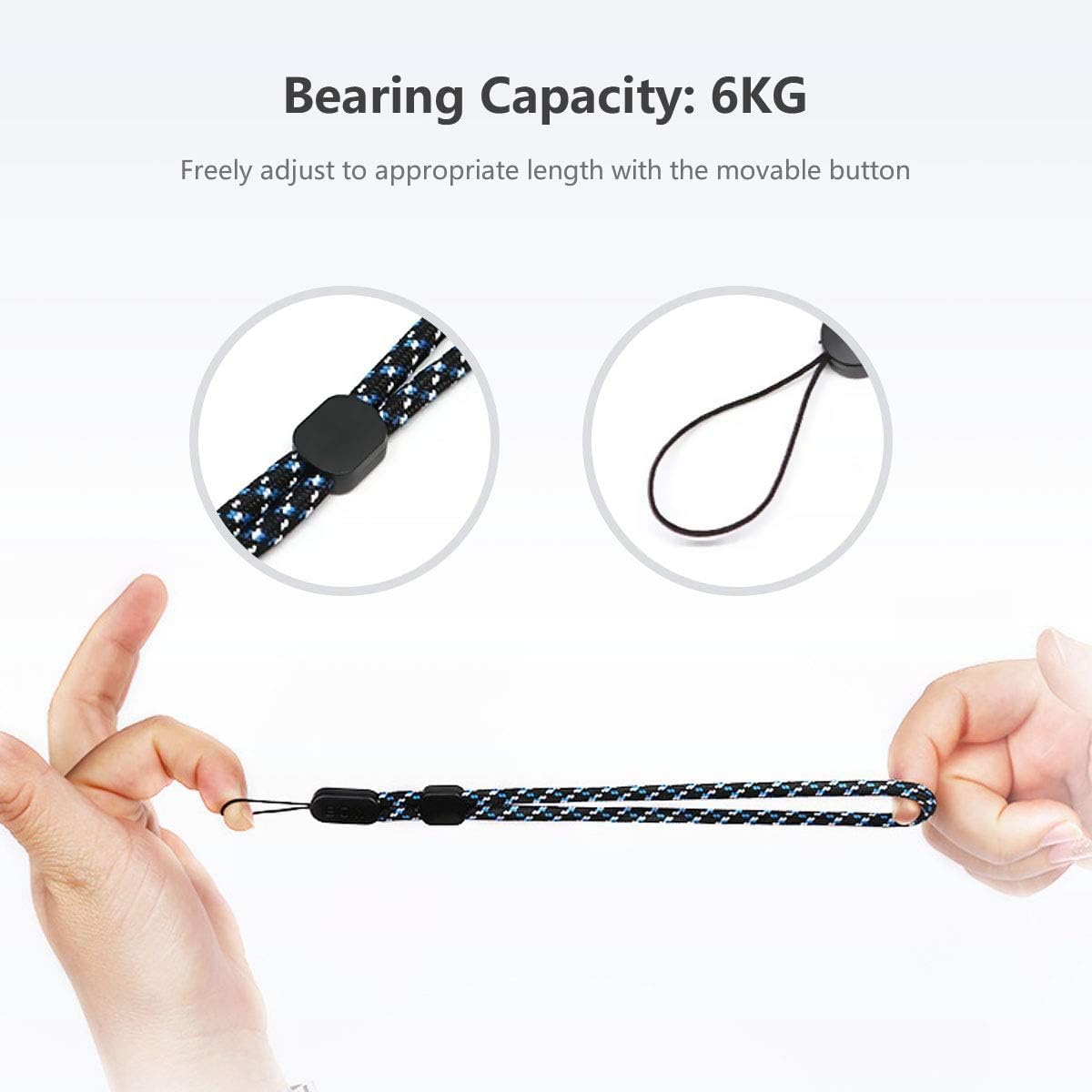 FINENIC Hand Wrist Strap Lanyard, Adjustable Wristlet Hand Strap Nylon Lanyard with Quick-Release for Cell Phone Cases, Cameras, Keychains, USB Flash Drives, Tablets, Gopro and Other Portable Items
