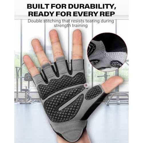 VINSGUIR Workout Gloves for Men and Women, Weight Lifting Gloves with Excellent Grip, Lightweight Gym Gloves for Weightlifting, Cycling, Exercise, Crosstraining, Pull ups, Fitness, Climbing and Rowing