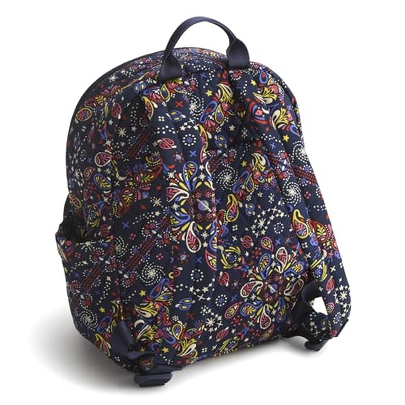 Vera Bradley Women's Premium Cotton Small Banbury Backpack, Starry Paisley, One Size