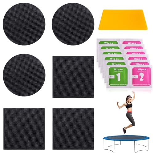 Xerteam Trampoline Patch Repair Kit - Heavy-Duty Self-Adhesive Mats Patches for Tears & Holes