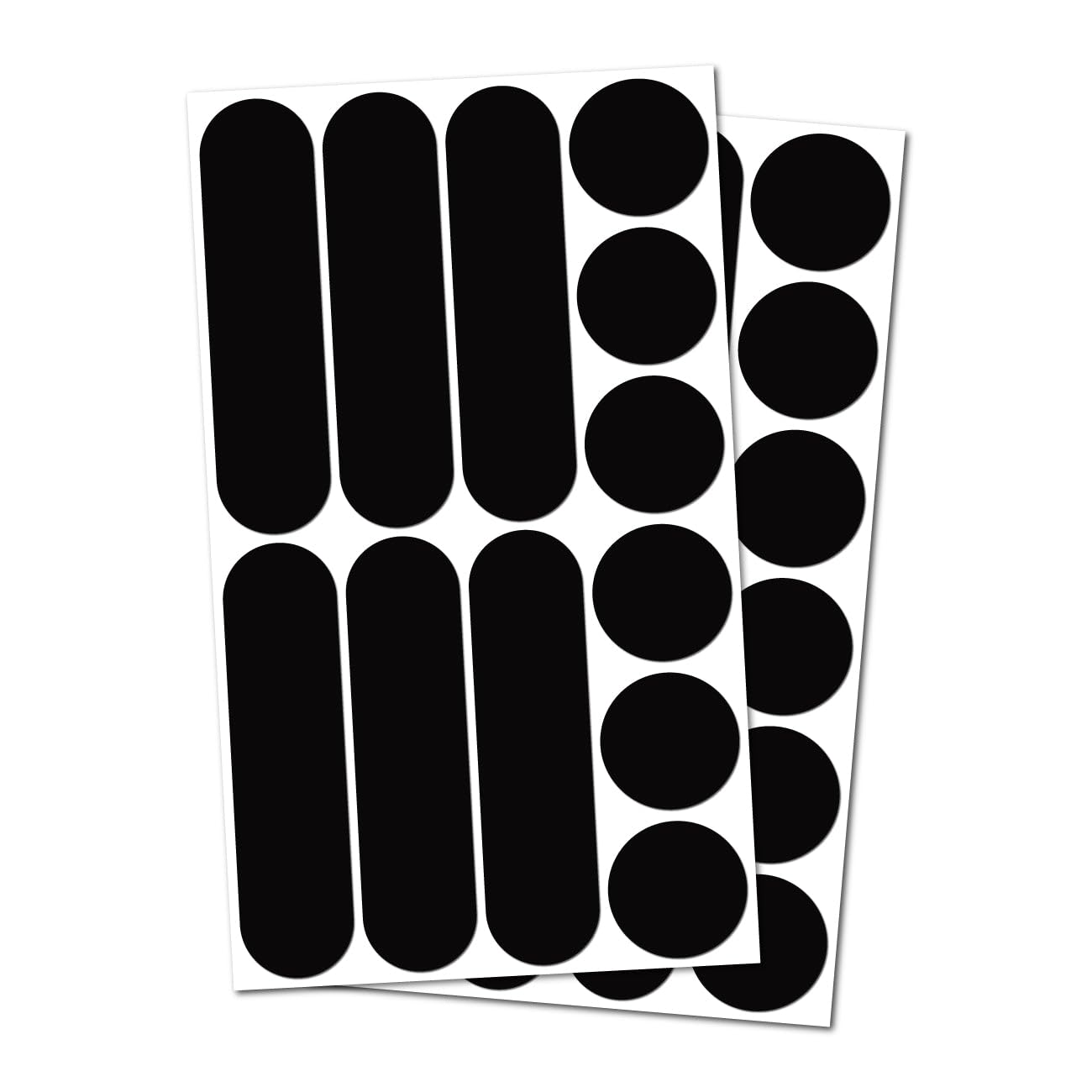 B REFLECTIVE Éco Multi, (2 Pack) 12 Retro Reflective Stickers kit, Night high Visibility Safety, Universal Adhesive for Bike/Stroller/Buggy/Helmet/Motorbike/Scooter/Toys, Black