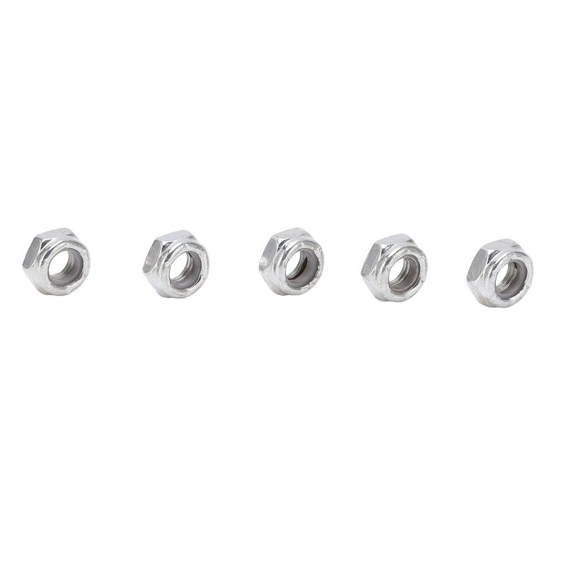 Astibym Axle Nuts for Skateboard, 40pcs Skateboard Trucks Axes Nuts Carbon Steel Skateboard Truck Hardware Kit for Skateboard(Silver), Outdoor Scooter,Outdoor Scooter