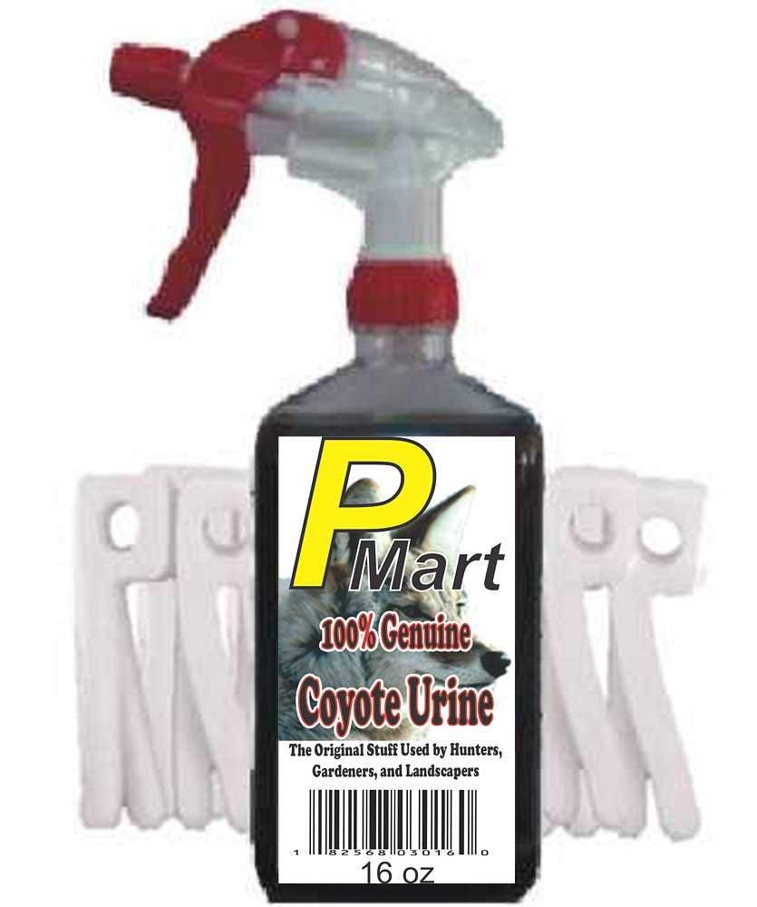 The Pee Mart - Coyote Urine Scent Tag Combo 16 oz E-Z Trigger Spray. Full Strength!