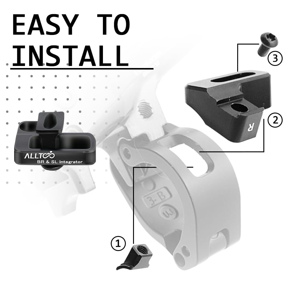 alltoo XTR/XT/SLX/DEORE Brake Integrated Shifter Adapter for SRAM Matchmaker Shifter Mounting to Shima0 I-Spec EV Brake (Right)