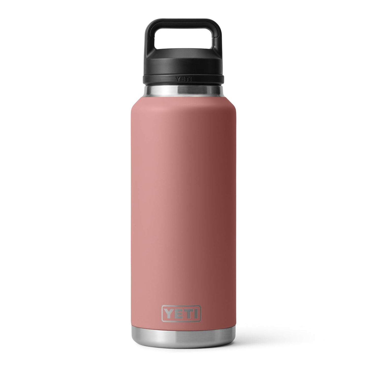 YETI Rambler 46 oz Bottle, Vacuum Insulated, Stainless Steel with Chug Cap, Sandstone Pink